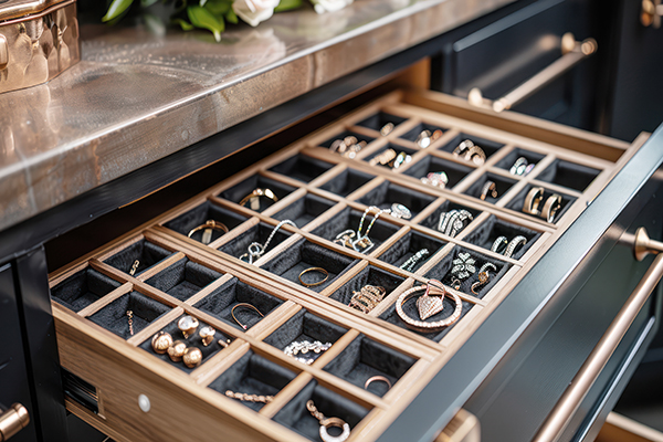 walk-in closet features_jewelry organizer